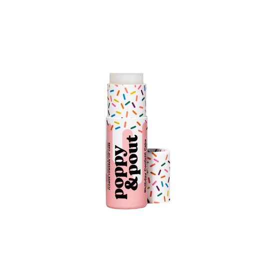 Poppy & Pout Lip Balm - Birthday Confetti Cake