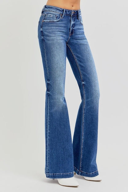 Chelsey Flare Jeans- Dark Wash