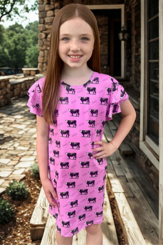 Cows Come Home Dress - Kids