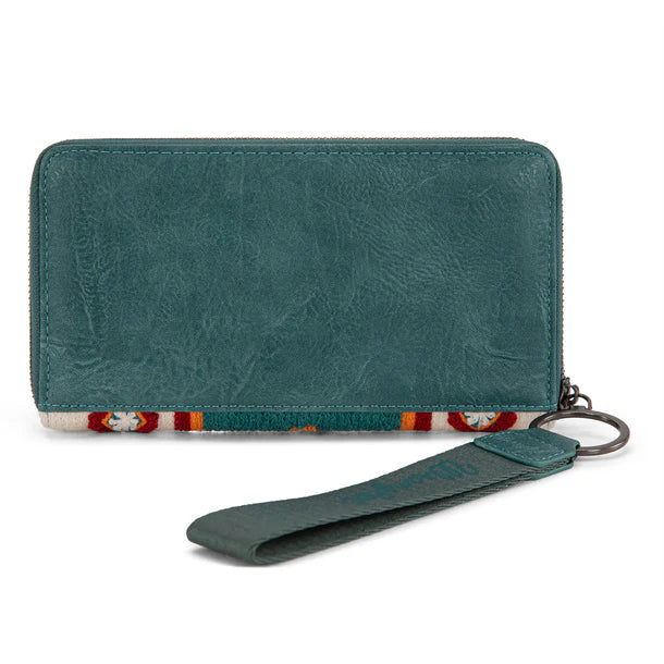 Wrangler Southwestern Knitted Wallet/ Wristlet - Navy