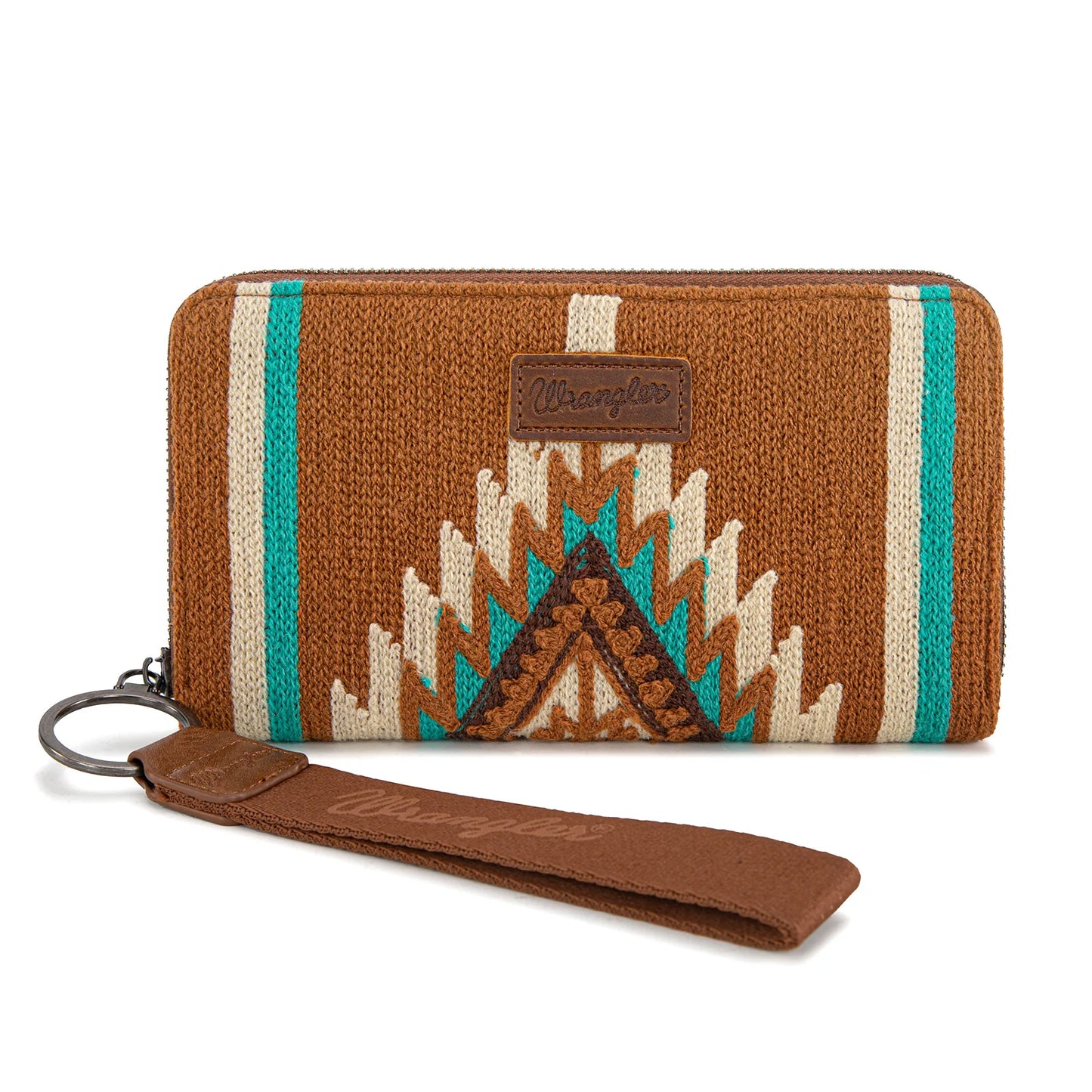 Wrangler Southwestern Knitted Wallet/Wristlet - Brown