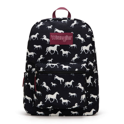 Wrangler Backpack - Black Horses