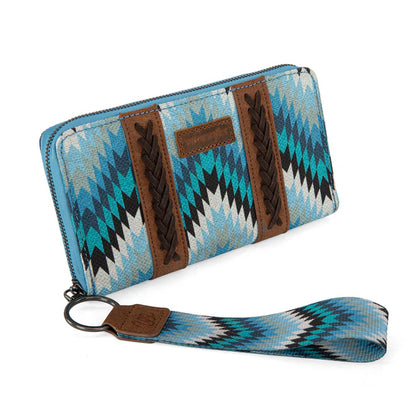 Wrangler Southwestern Art Print Wallet - Jean