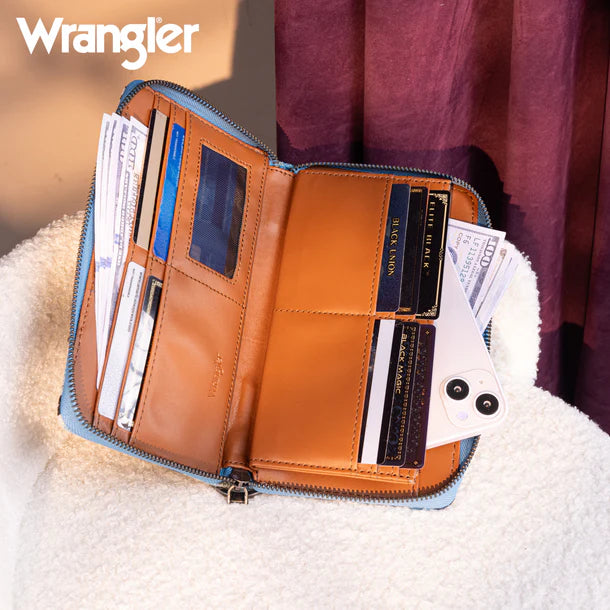 Wrangler Southwestern Art Print Wallet - Jean