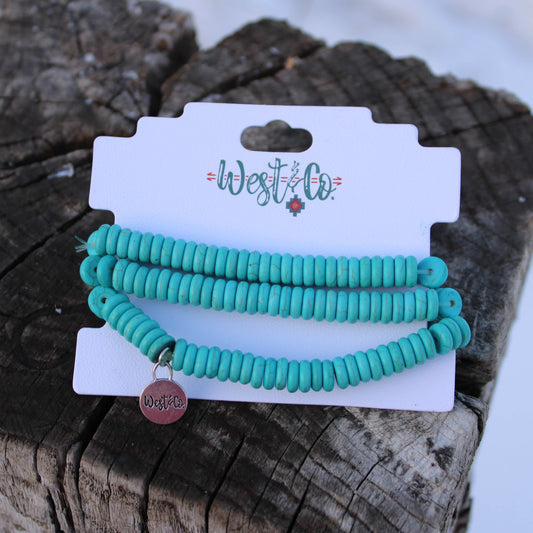 West & Co Turquoise Stretch Bracelet Set