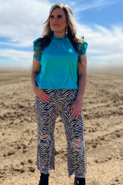 Babydoll Top - Turquoise