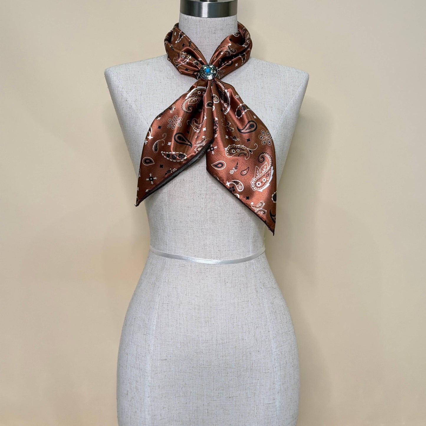 Bandana Print Silk Wild Rag