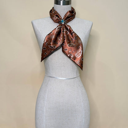 Bandana Print Silk Wild Rag