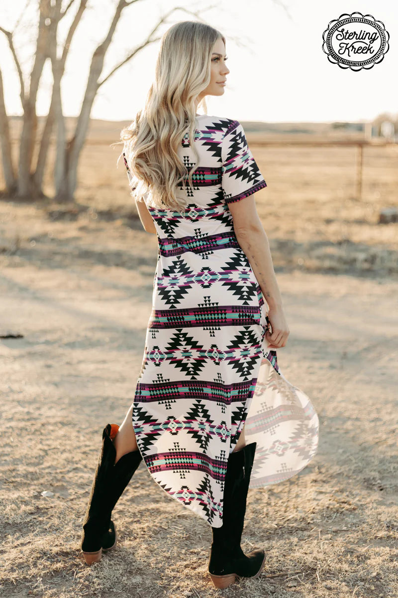 Aztec Outskirts Maxi Dress S Aztec Outskirts Maxi Dress S