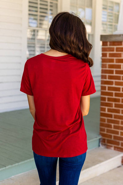 Crimson Basic Crewneck Tee