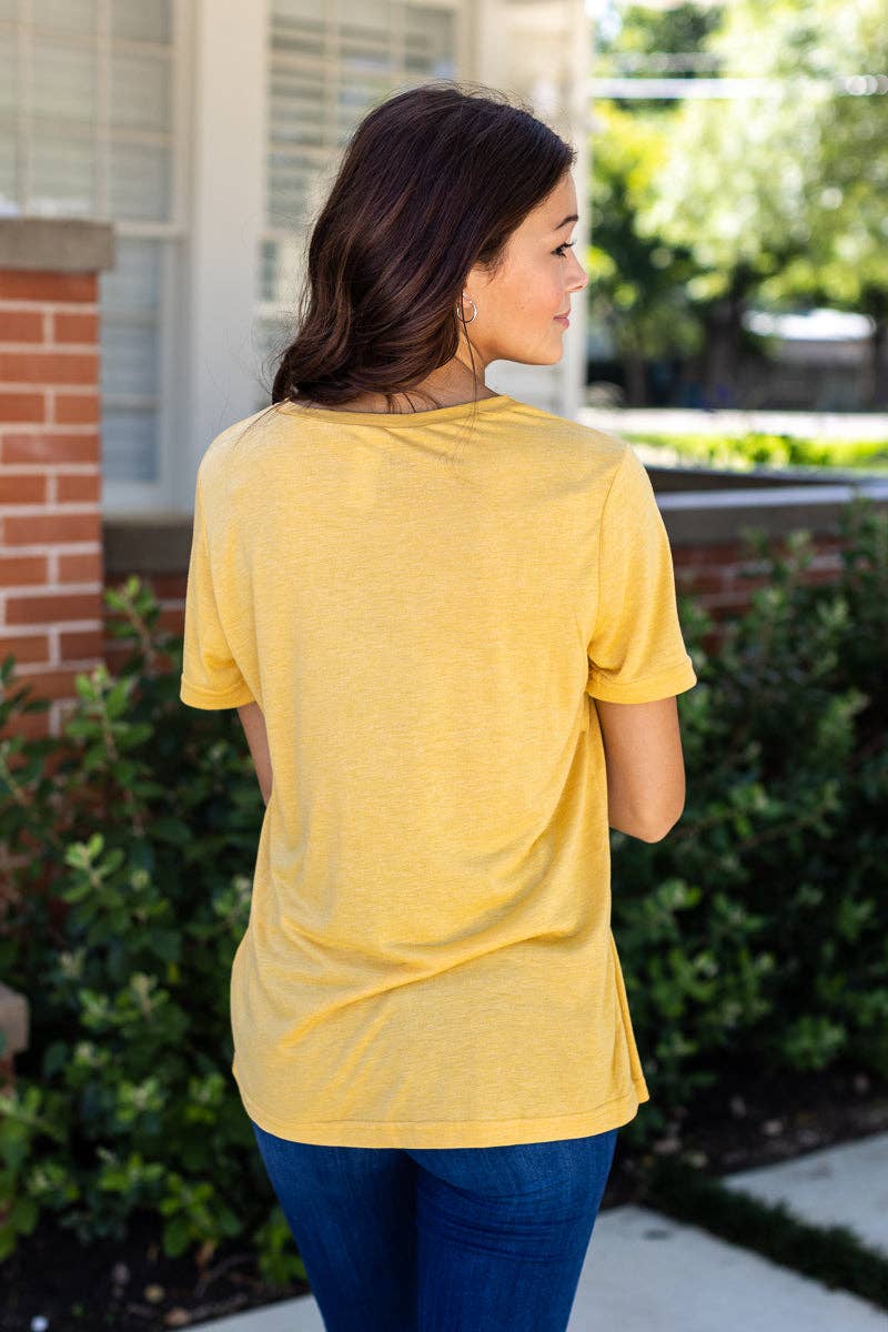 Mustard Crewneck Tee
