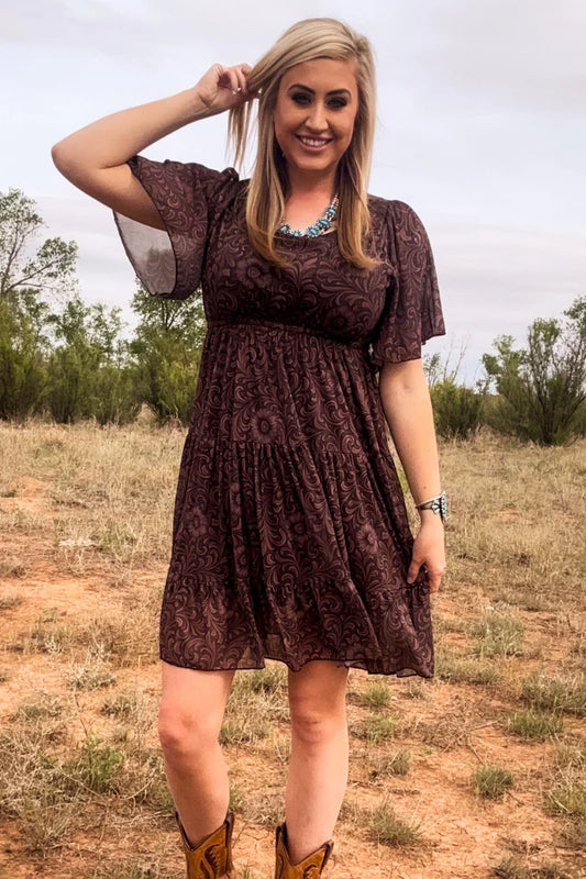 Bronzed Bloom Dress - Sterling Kreek