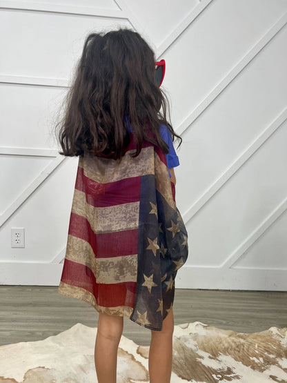 Girls' Vintage Stars & Stripes Vest