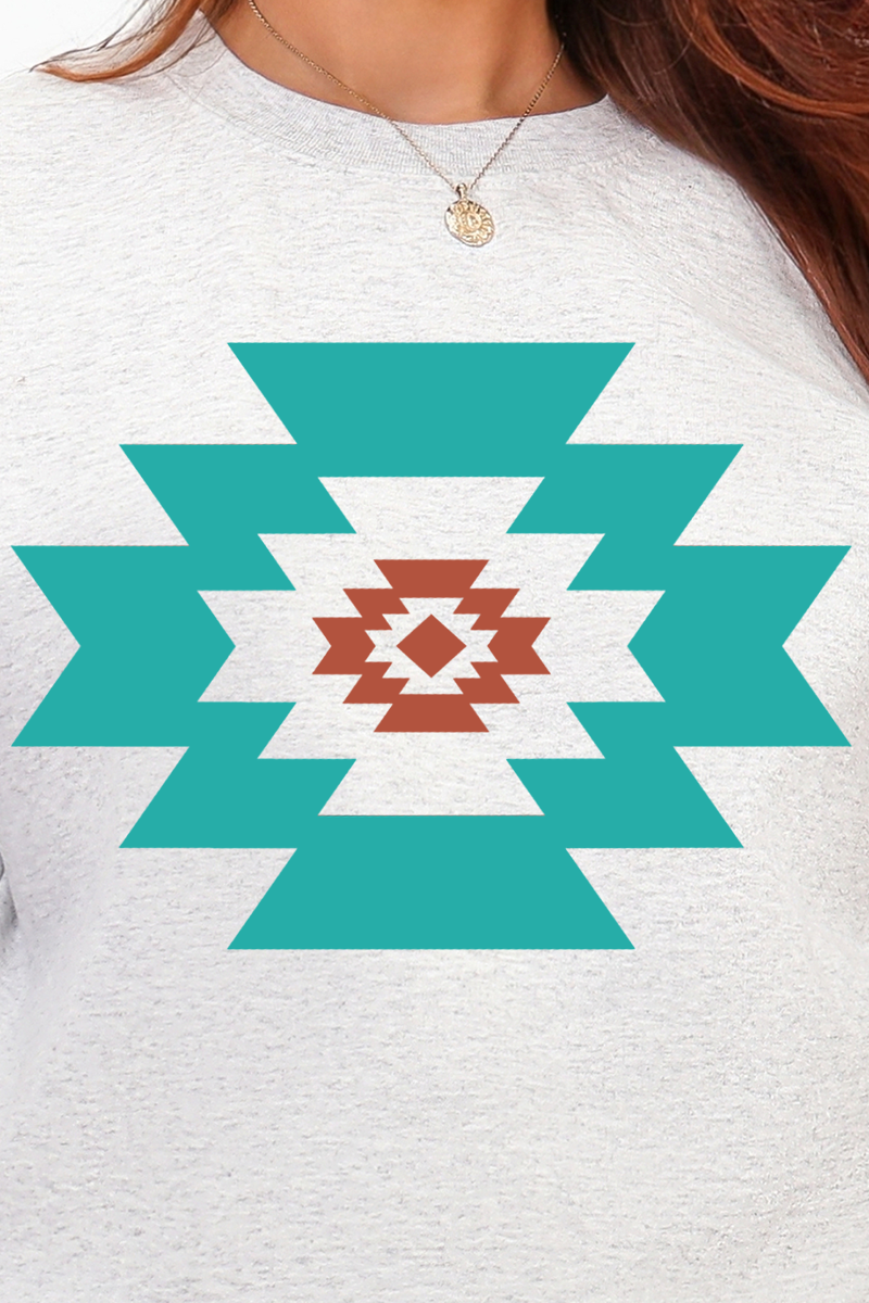 Punchy Aztec Crewneck Sweatshirt