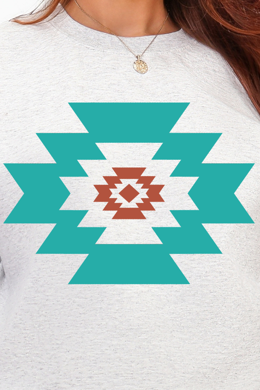 Punchy Aztec Crewneck Sweatshirt