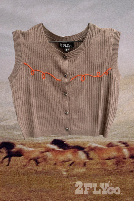 Cowtown Baby Vest - Sunset