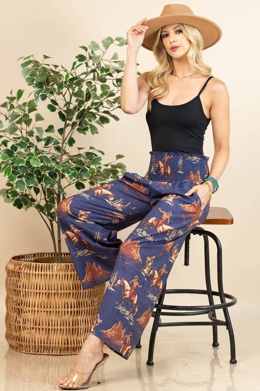 Western Cowboy Relaxed Pants