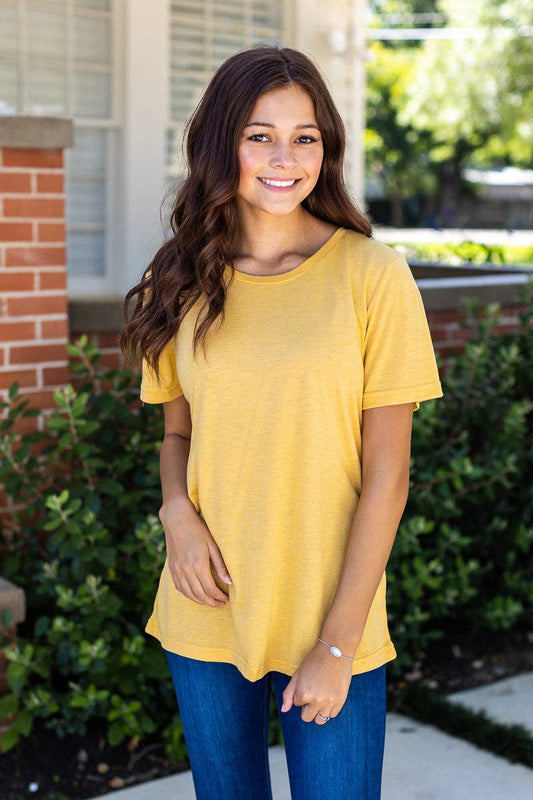 Mustard Crewneck Tee