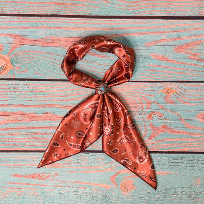 Bandana Print Silk Wild Rag