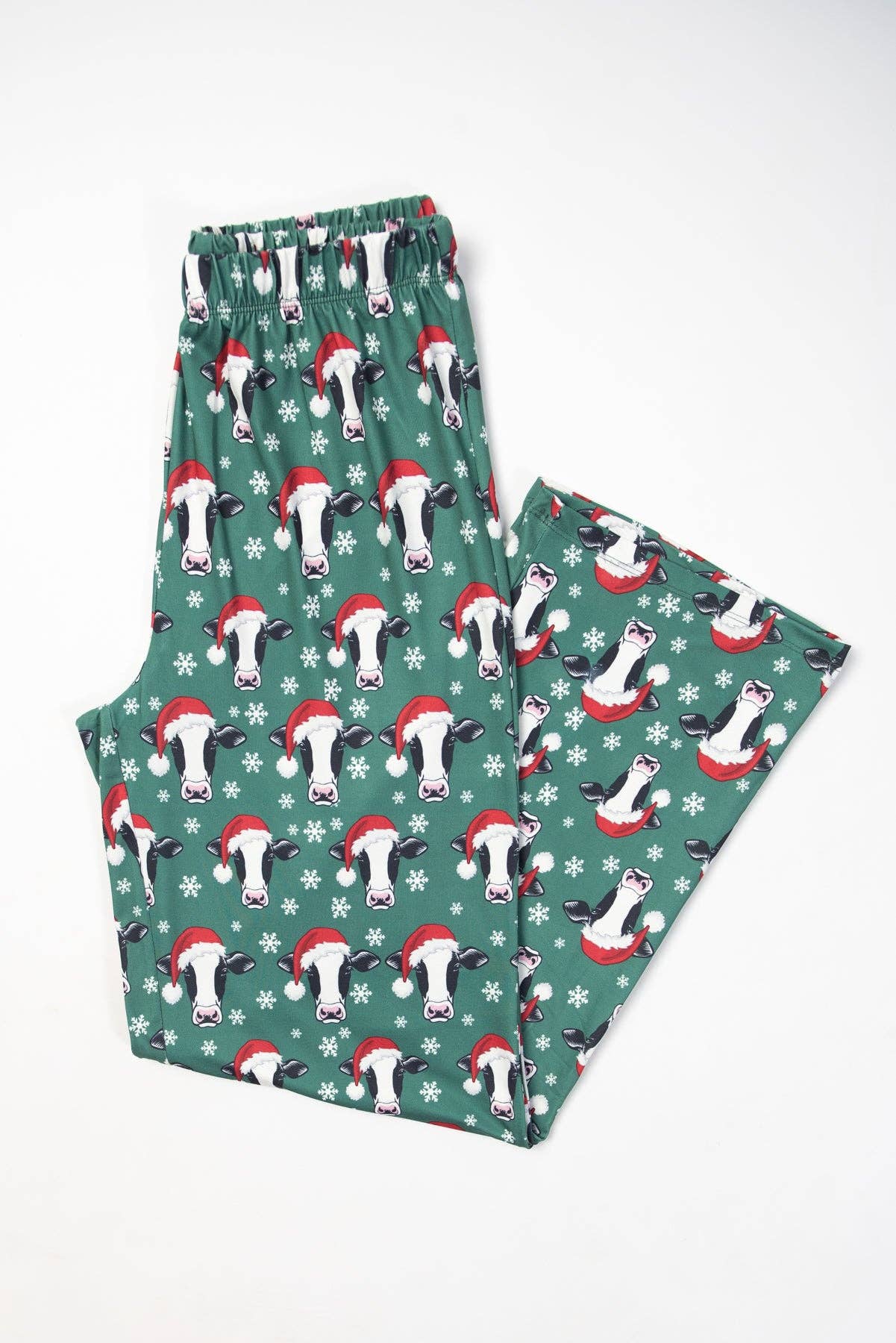 Santa Cows & Snowflakes Adult Pajama Pants