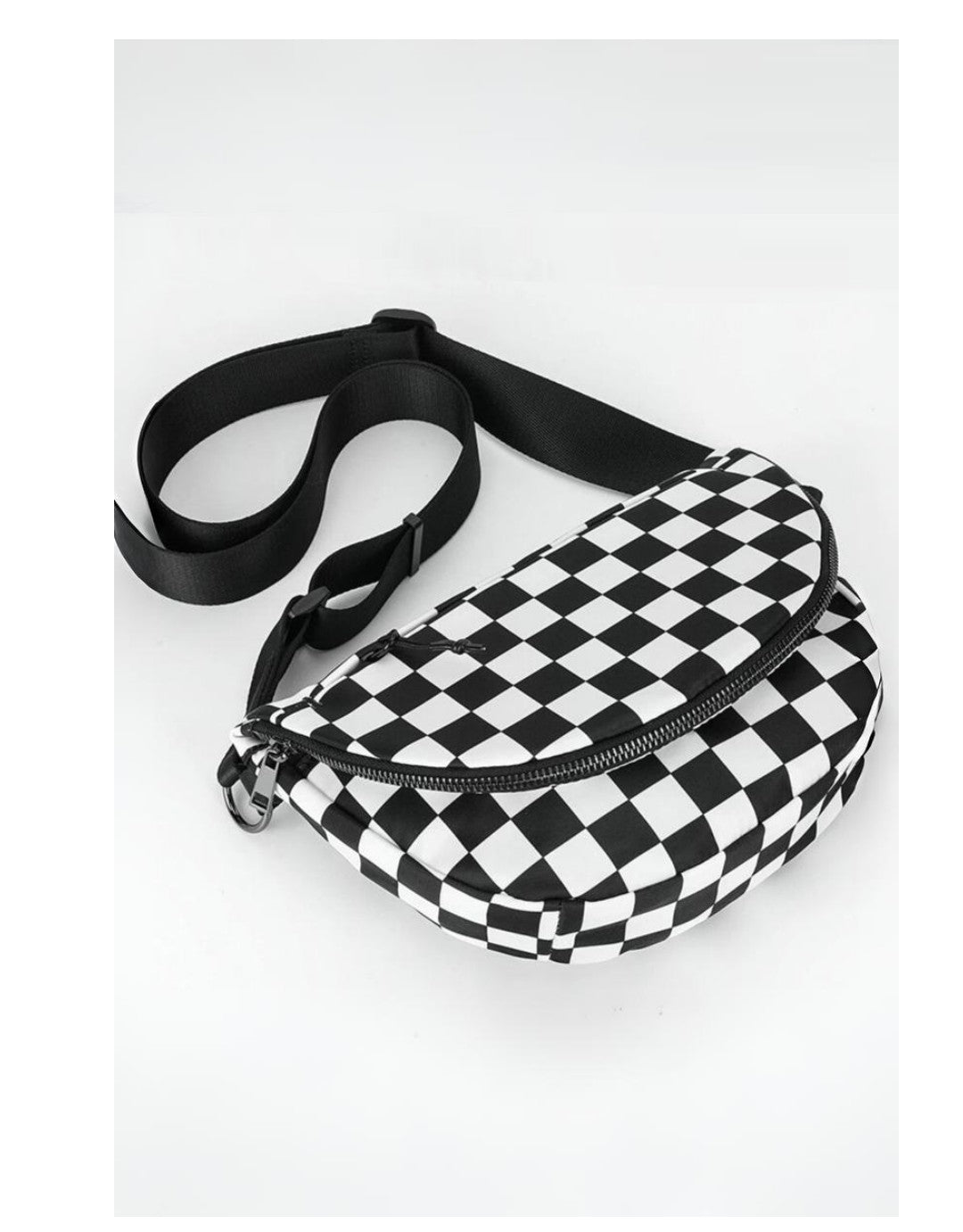 All Night Festival Bag- Black Checkered