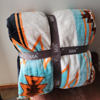 Mia King Throw Blanket - Orchid