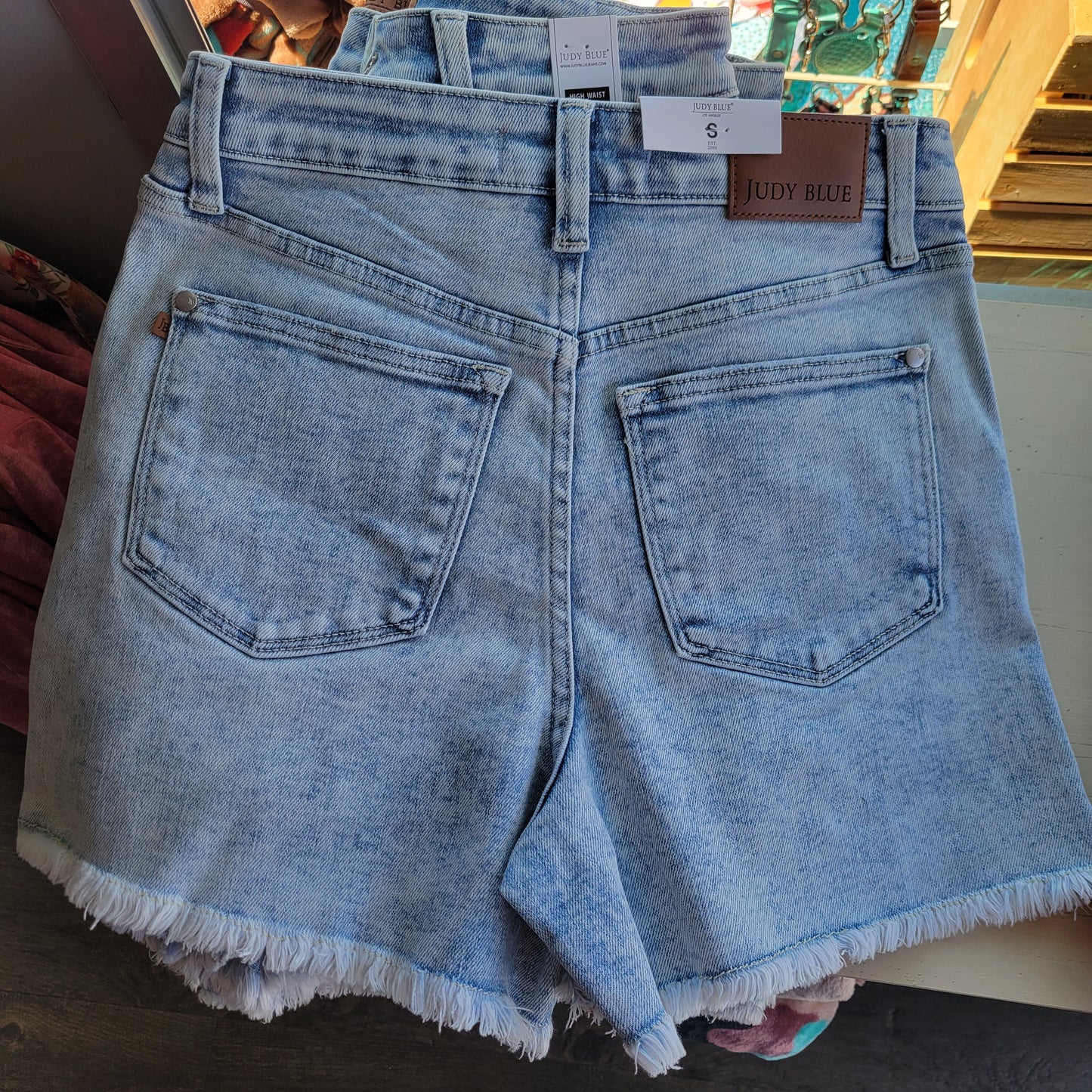 Judy Blue High Waist Shorts - Lt Wash