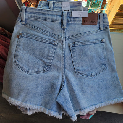 Judy Blue High Waist Shorts - Lt Wash