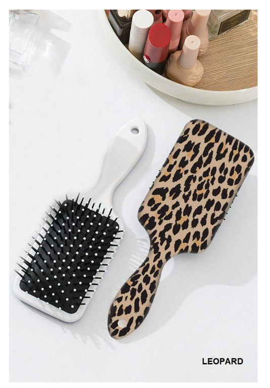 Detangle Paddle Hairbrush- Leopard