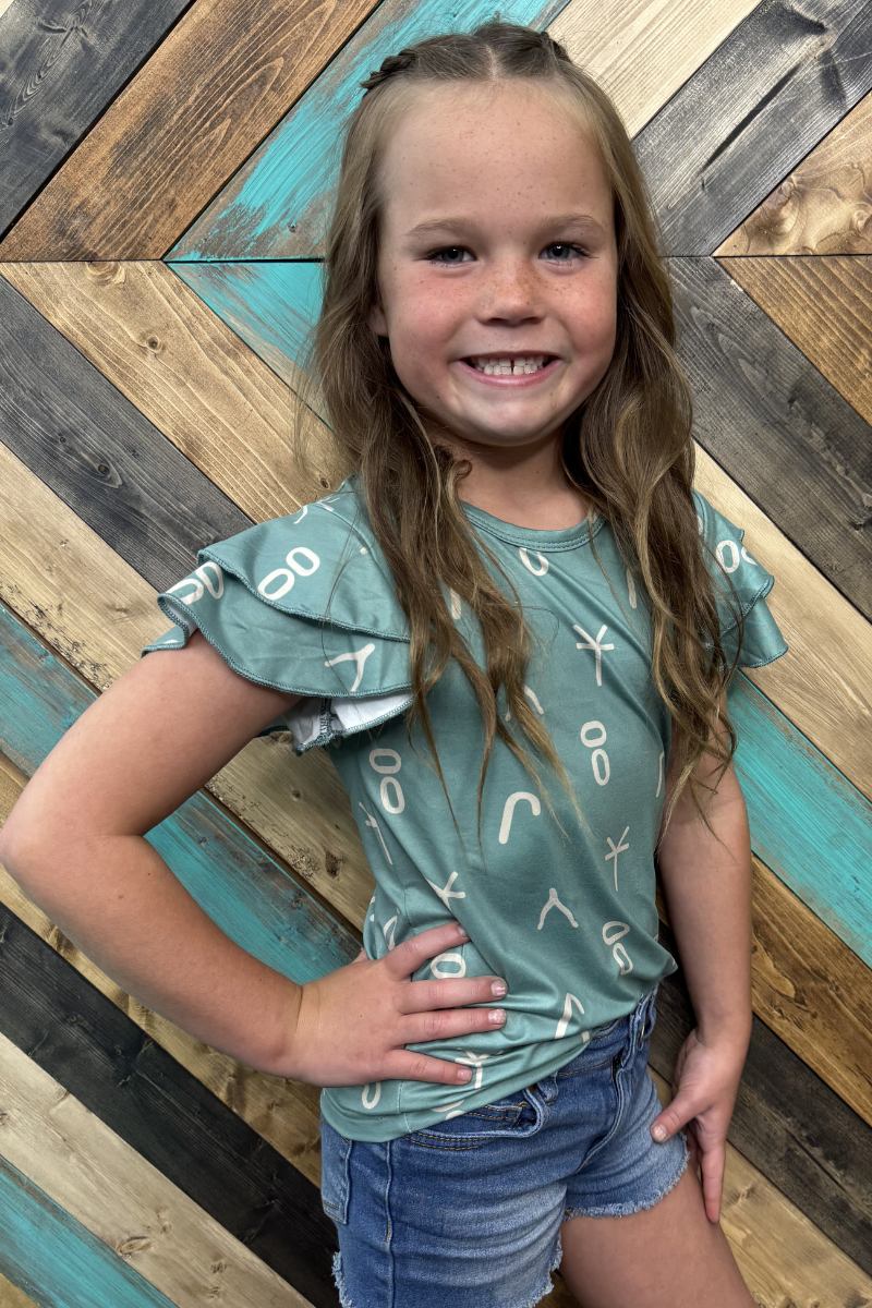 Girls Mini Branded Lucky Top