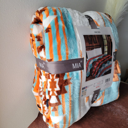Mia King Throw Blanket - Orchid
