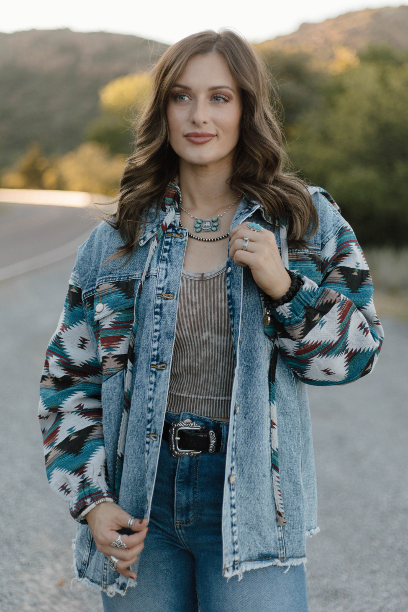 Southern Roots Denim Shacket