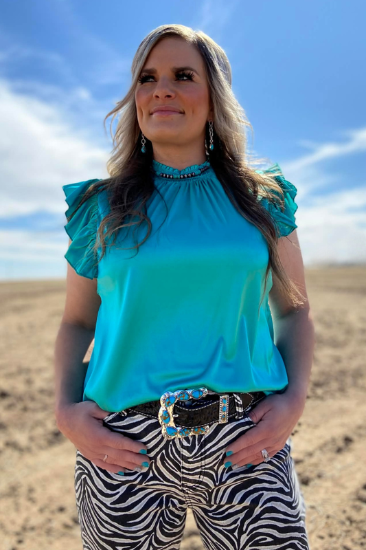 Babydoll Top - Turquoise